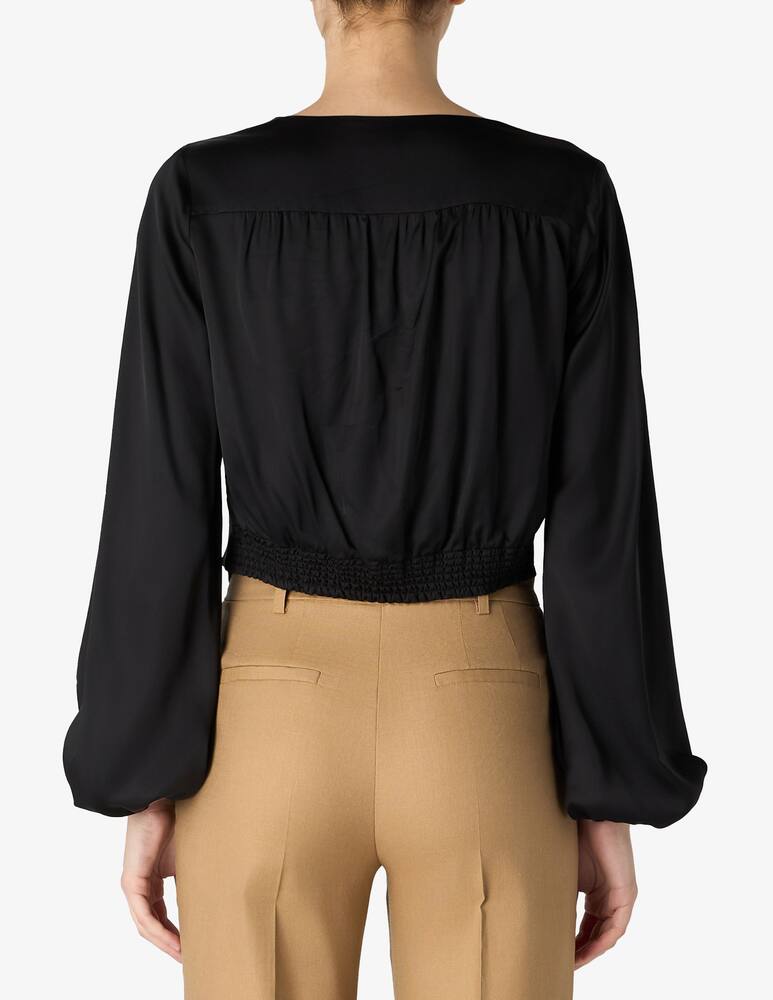 rinascente 24.7 Studio V-neck knotted blouse