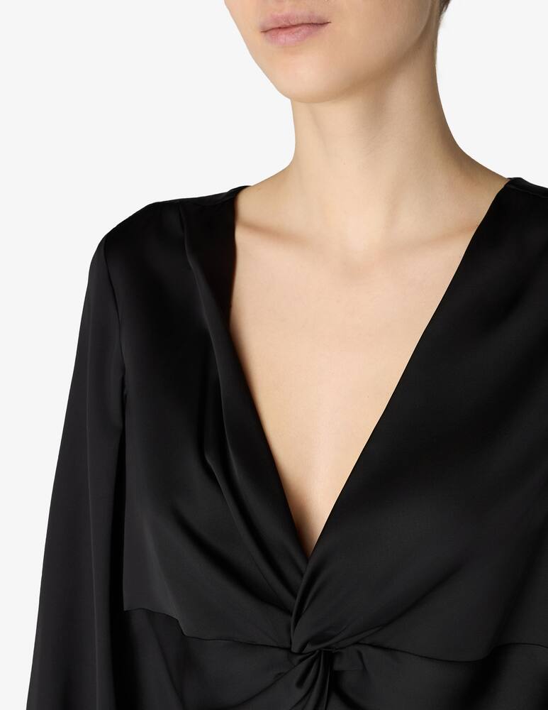 rinascente 24.7 Studio V-neck knotted blouse