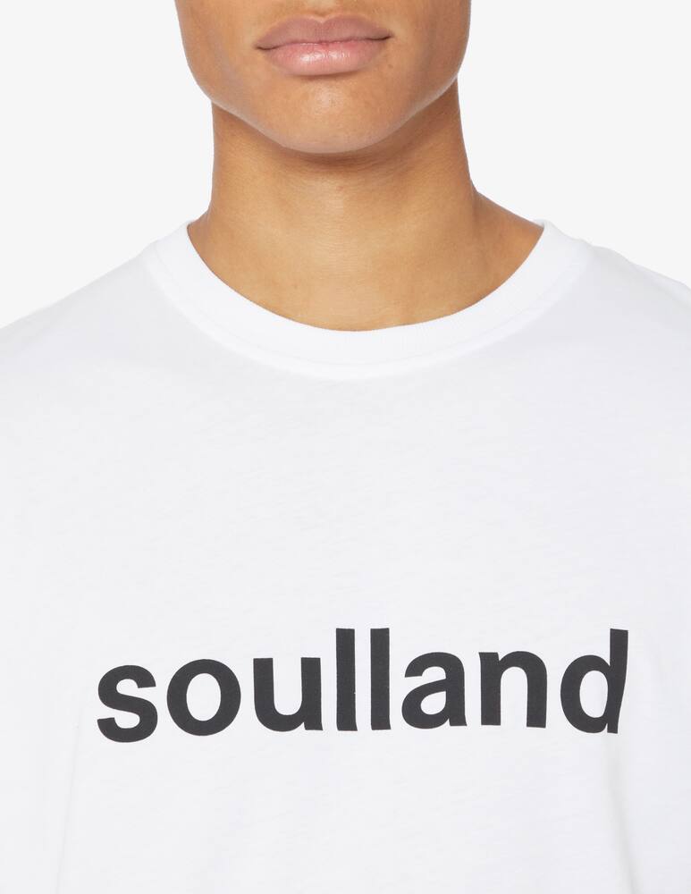 rinascente Soulland Maglietta con logo sul petto - Bianco