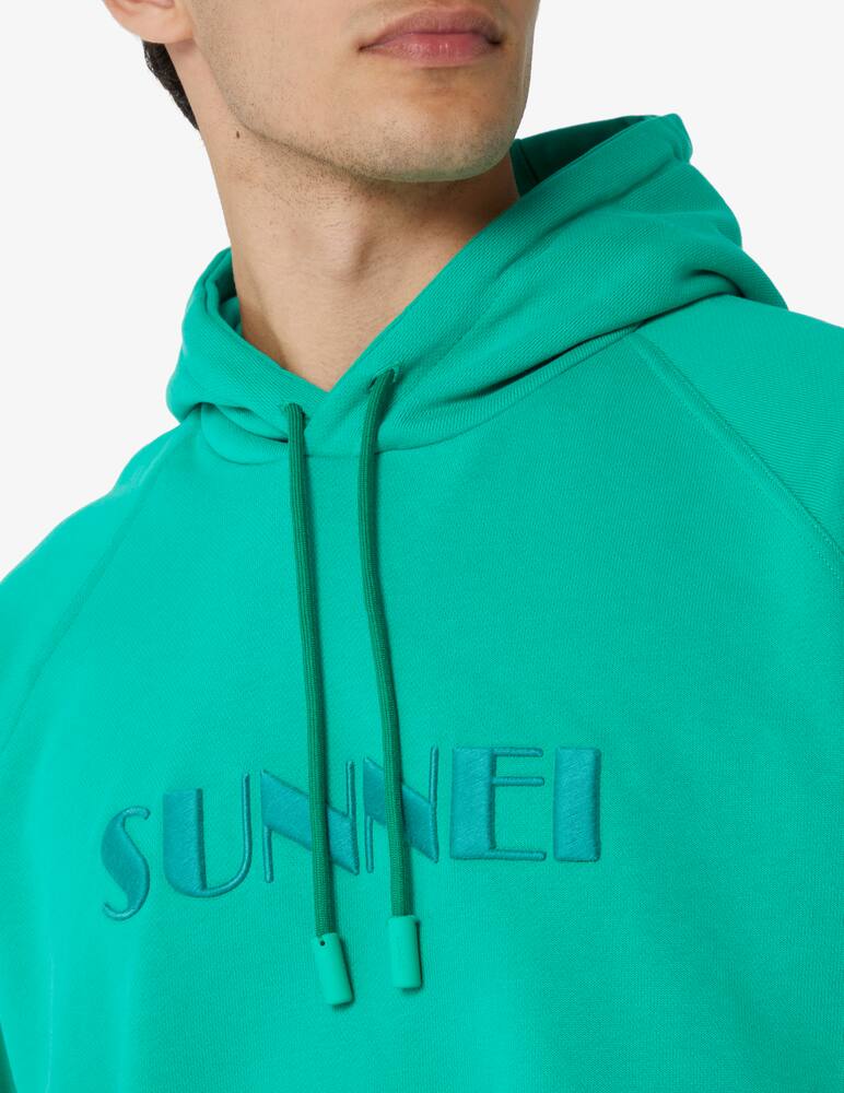 rinascente Sunnei Embroidered hoodie - Green