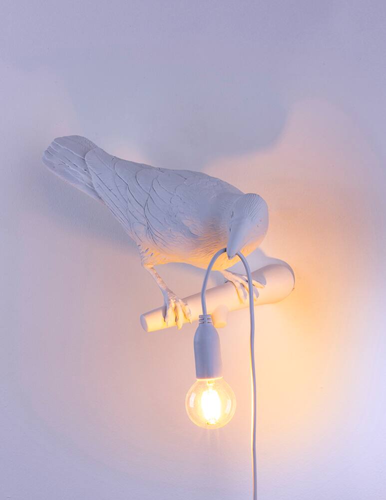 rinascente Seletti Bird Lamp Appesa a Destra lampada da parete - bianco