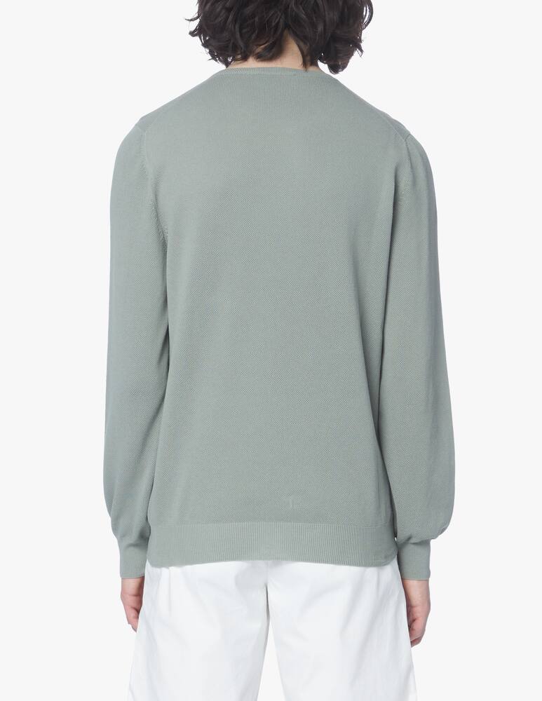 rinascente Gran Sasso Maglia girocollo in cotone nido dape - verde