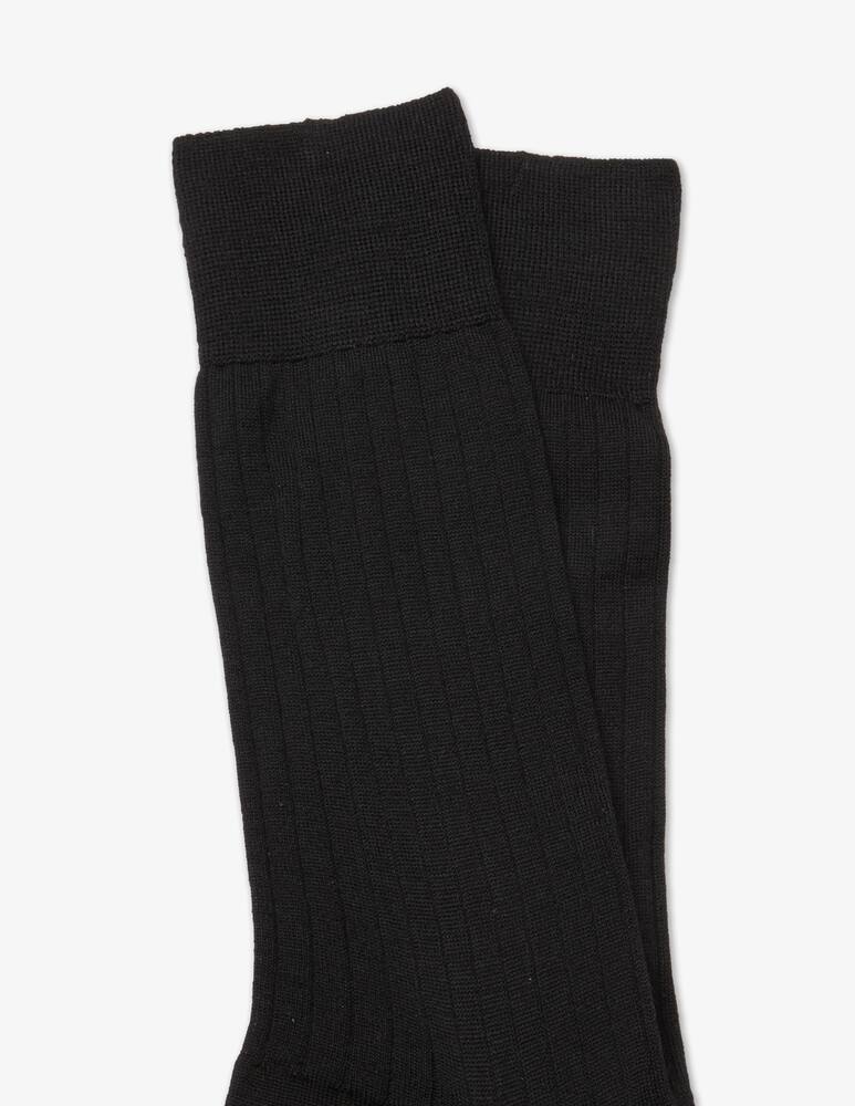 rinascente Sorley Calzini corti costa larga in lana - Nero