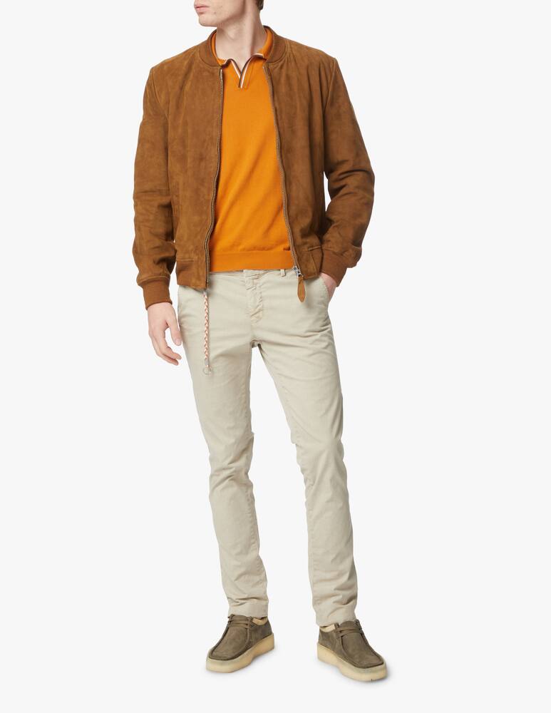 rinascente Gran Sasso Polo manica corta derby profili - arancione