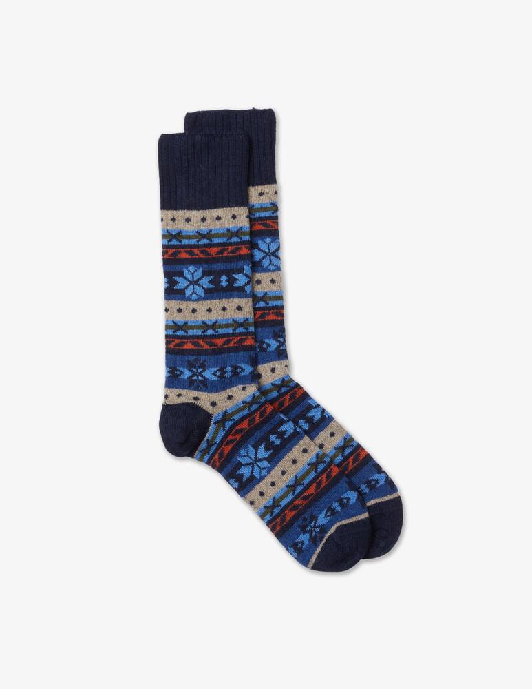 Sorley Fair isle socks - Blue - picture 1 Sorley Fair isle socks - Blue - picture 1