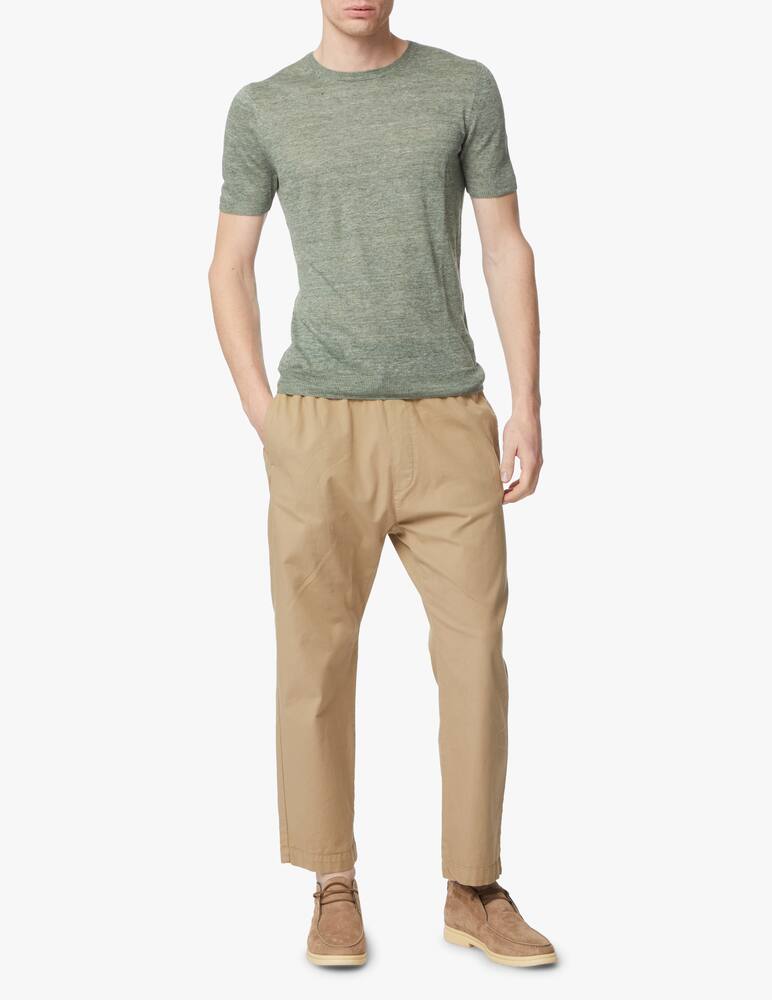 rinascente Gran Sasso Linen short sleeve t-shirt - green