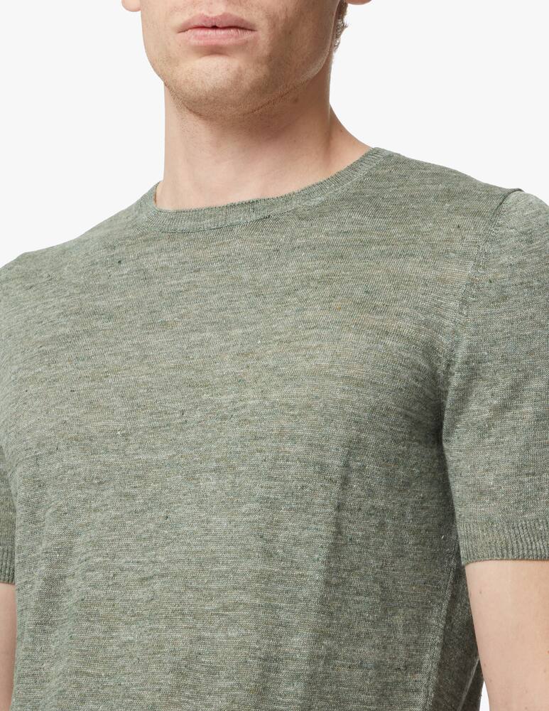 rinascente Gran Sasso Linen short sleeve t-shirt - green