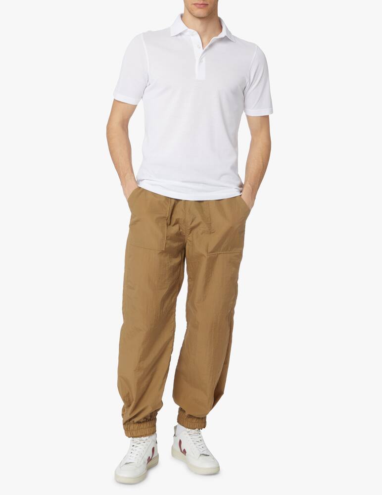 rinascente Gran Sasso Short sleeve micropiquet polo shirt - white