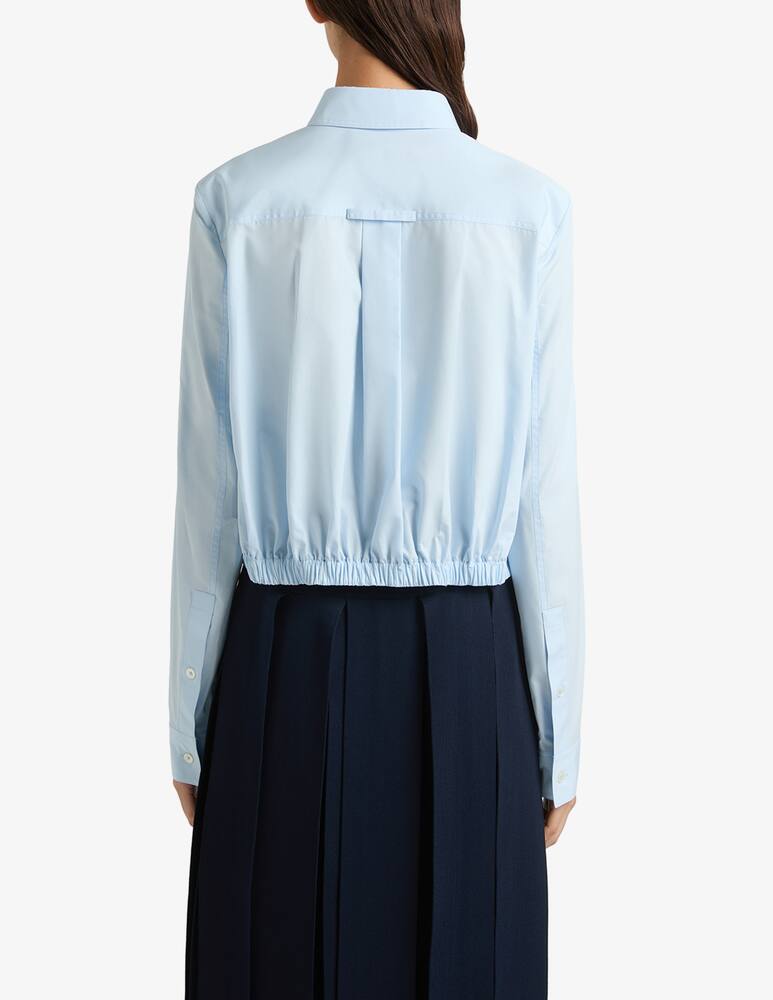 Ports 1961 Camicia cropped in popeline - immagine 3 Ports 1961 Camicia cropped in popeline - immagine 3