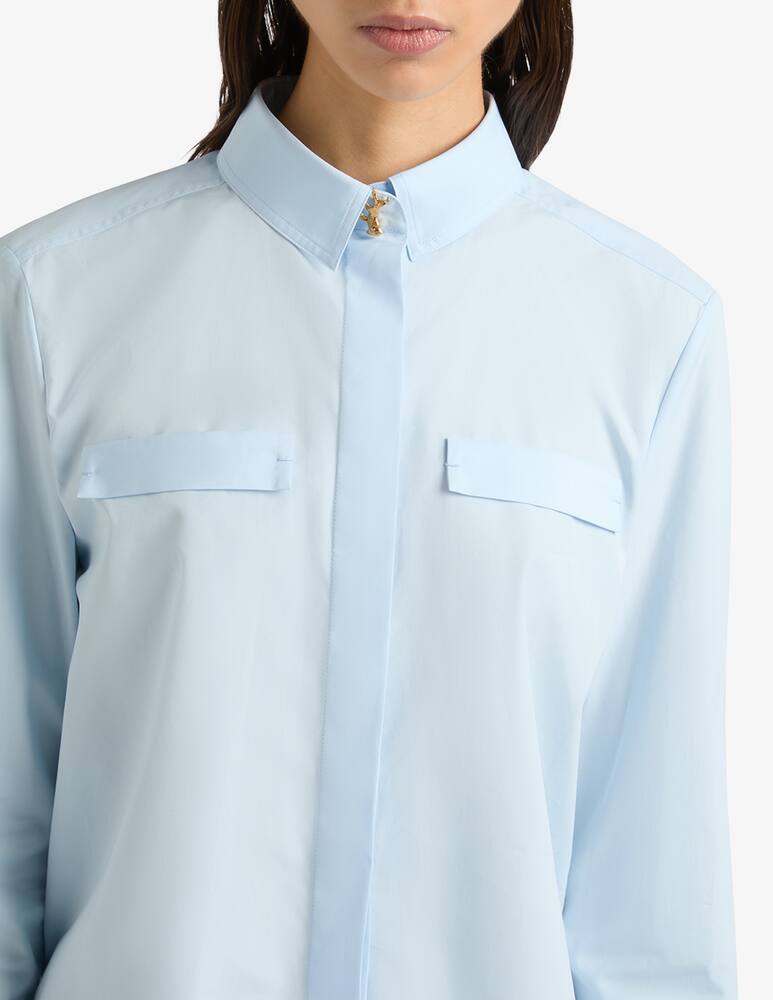 Ports 1961 Camicia cropped in popeline - immagine 4 Ports 1961 Camicia cropped in popeline - immagine 4