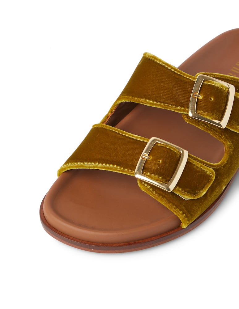 rinascente lanapo Follonica velvet slides - brown
