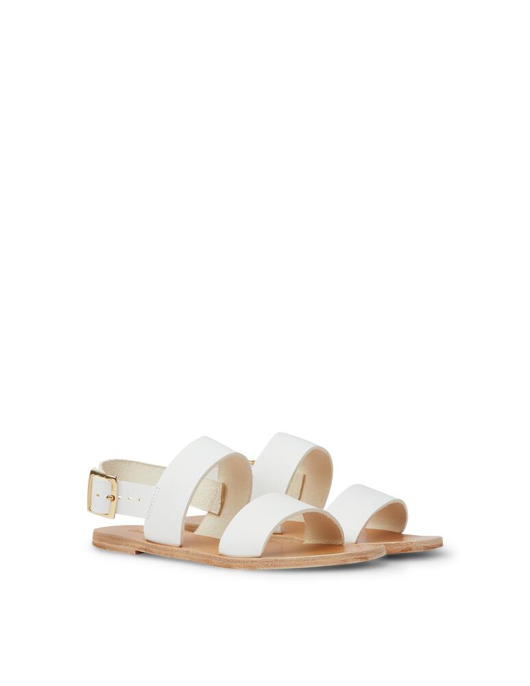 rinascente lanapo Leather flat sandals  - Bianco