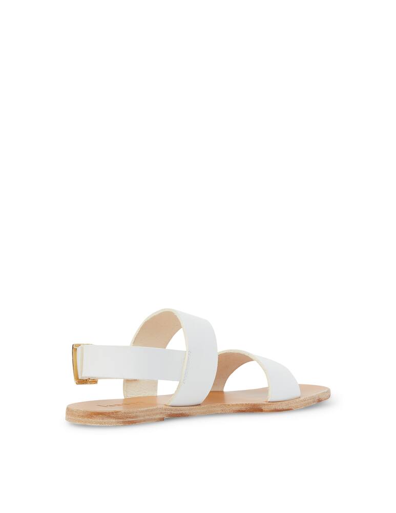 rinascente lanapo Leather flat sandals  - Bianco