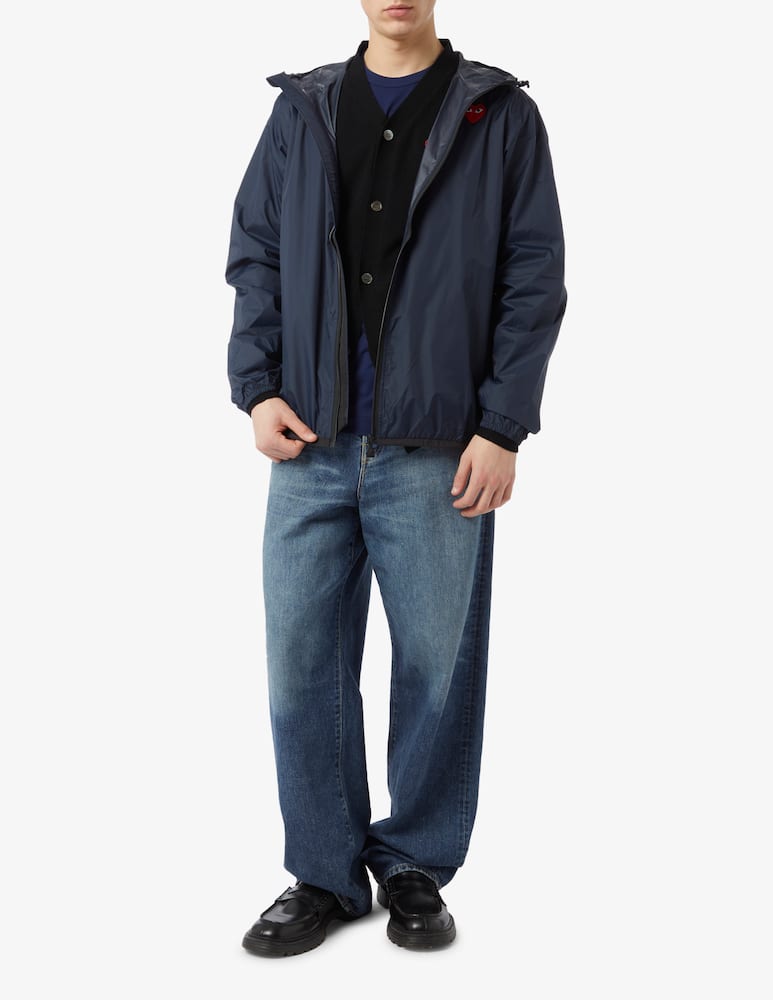 Comme des Garçons Play Felpa con cappuccio k-way x play - immagine 2 Comme des Garçons Play Felpa con cappuccio k-way x play - immagine 2