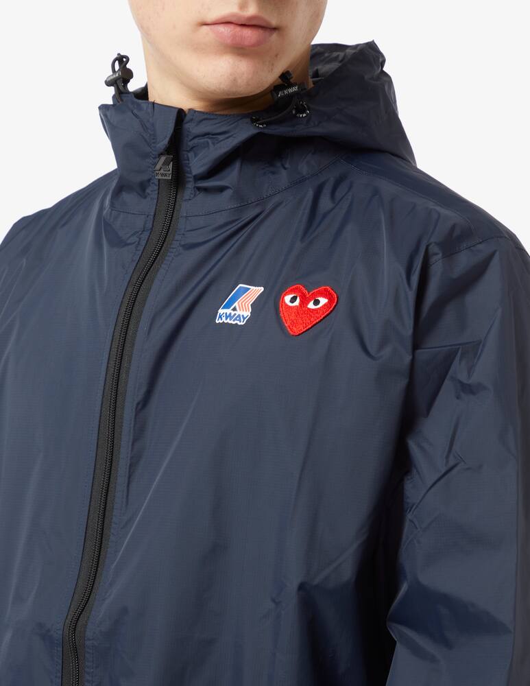 rinascente Comme des Garçons Play Felpa con cappuccio k-way x play