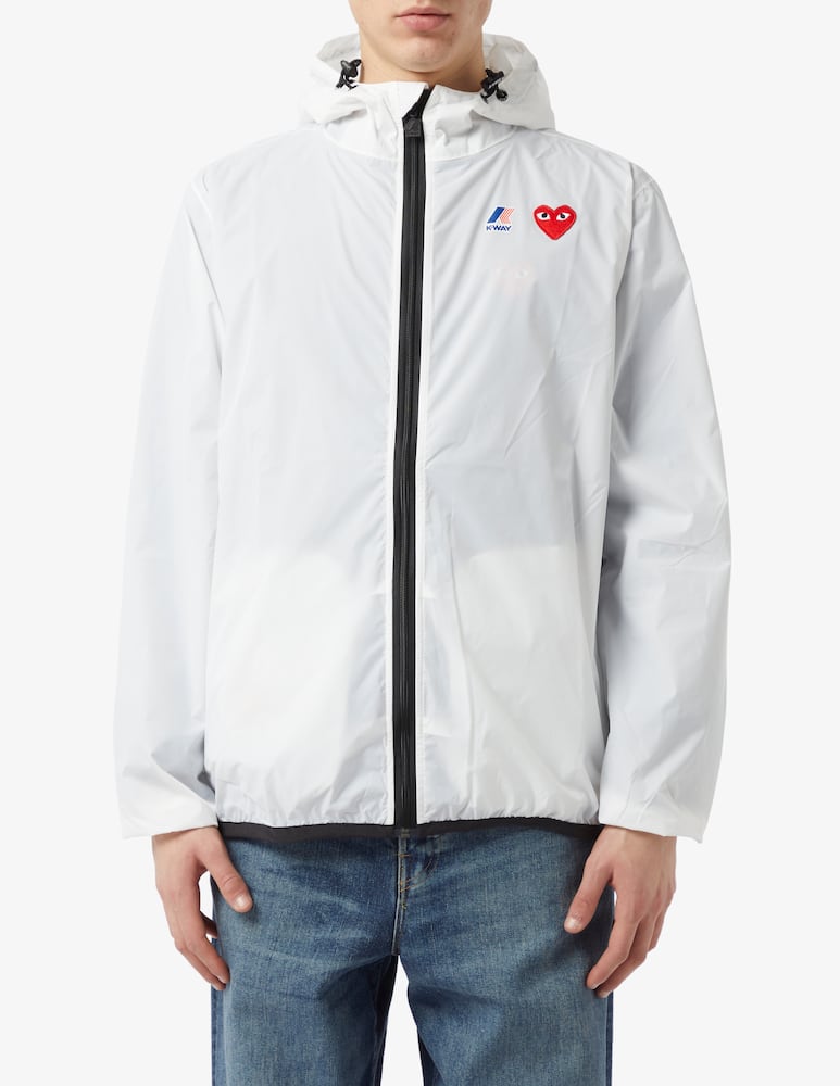 Comme des Garçons Play Felpa con cappuccio k-way x play - immagine 1