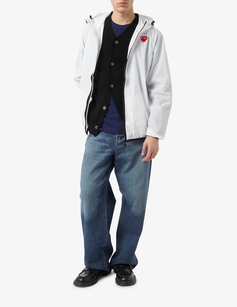 Comme des Garçons Play Felpa con cappuccio k-way x play - immagine 2