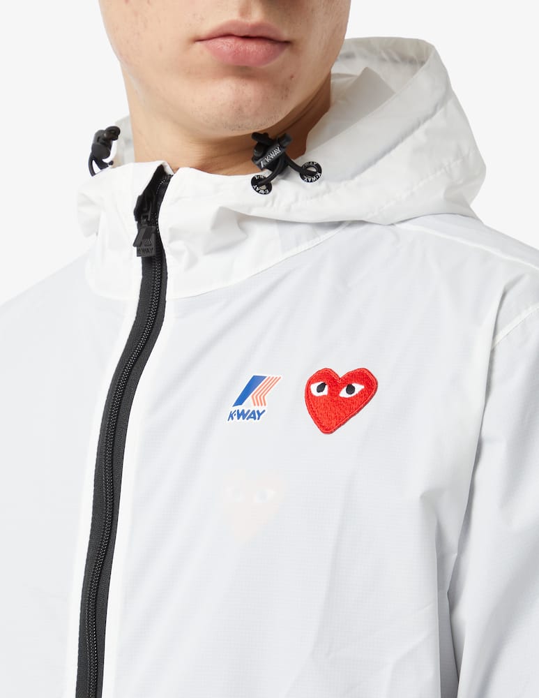 Comme des Garçons Play Felpa con cappuccio k-way x play - immagine 4