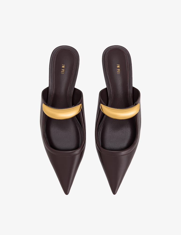 JW PEI Helena pierced heeled mules - picture 4