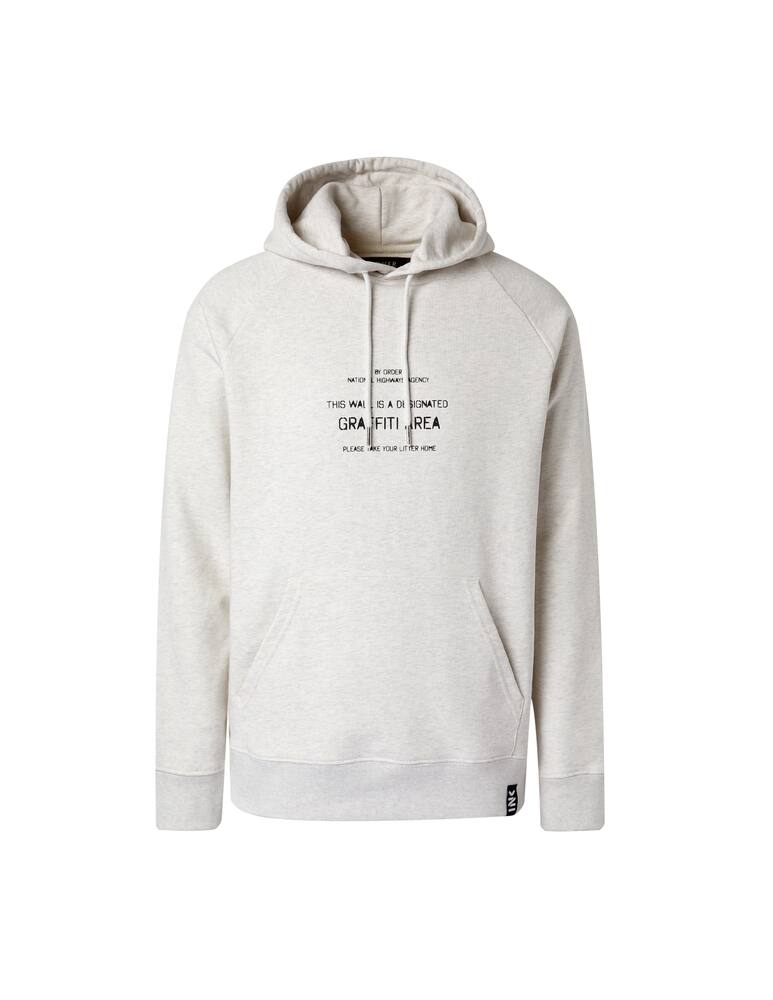 rinascente Inkover Basic retro graphic hoodie - white