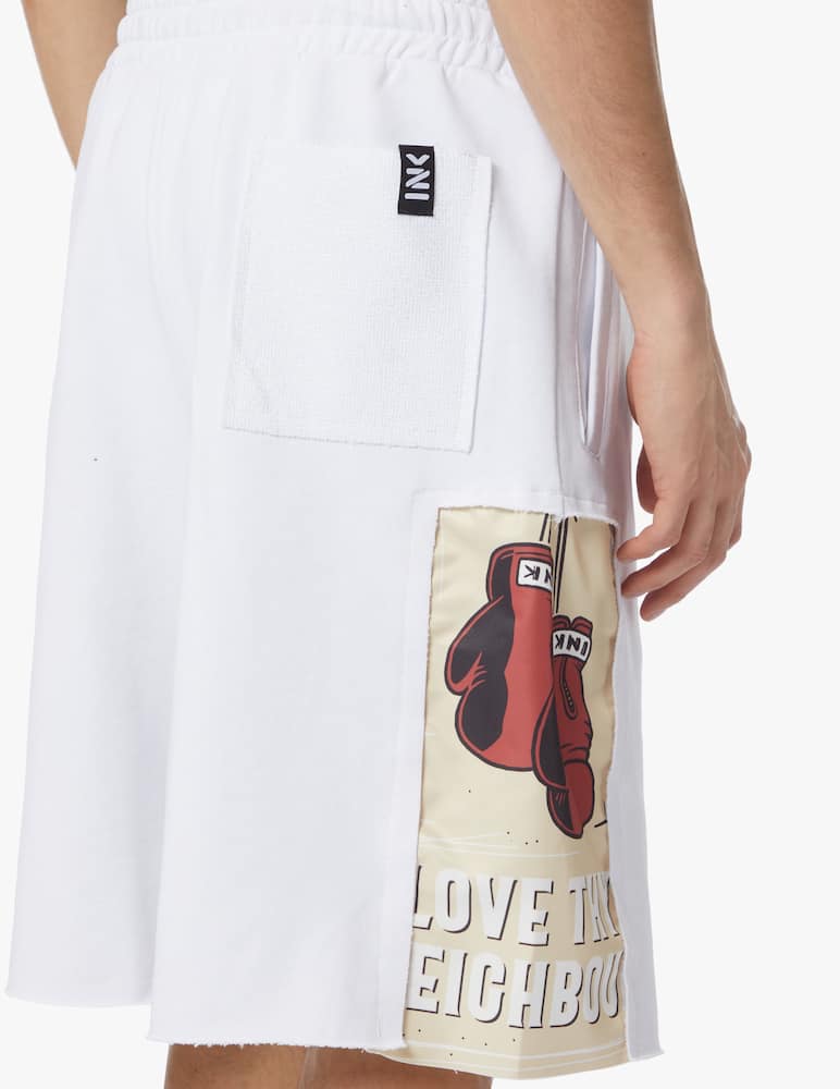 rinascente Inkover Peaky inserts shorts - white