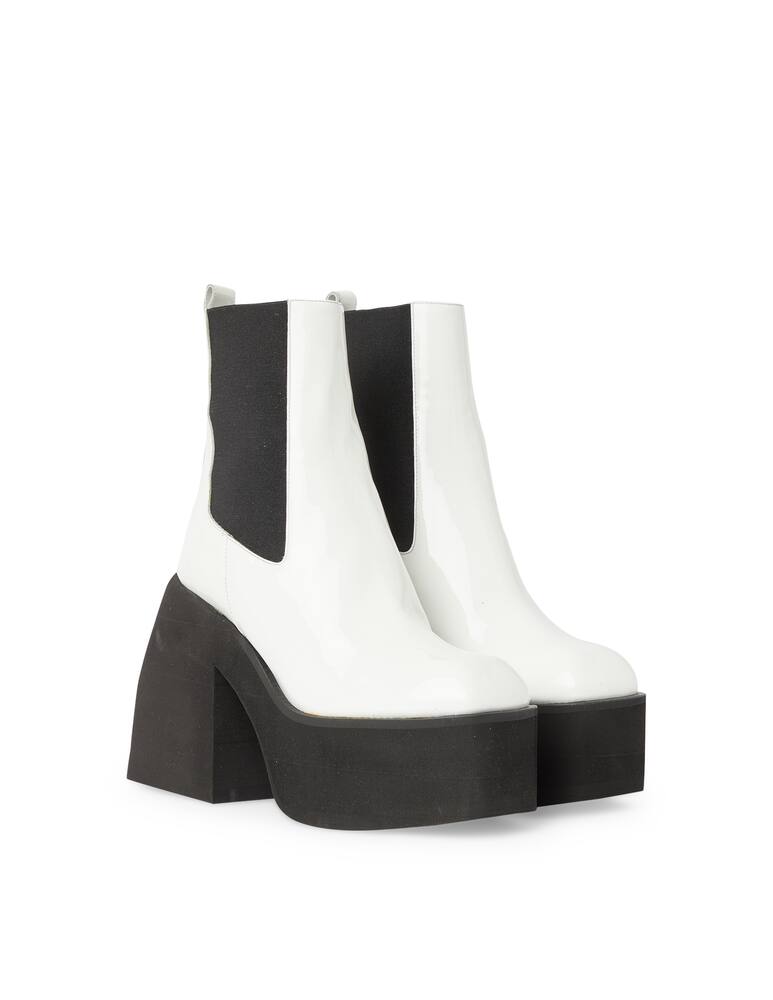 rinascente Nodaleto Stivaletti chelsea platform in vernice Bulla Asuka