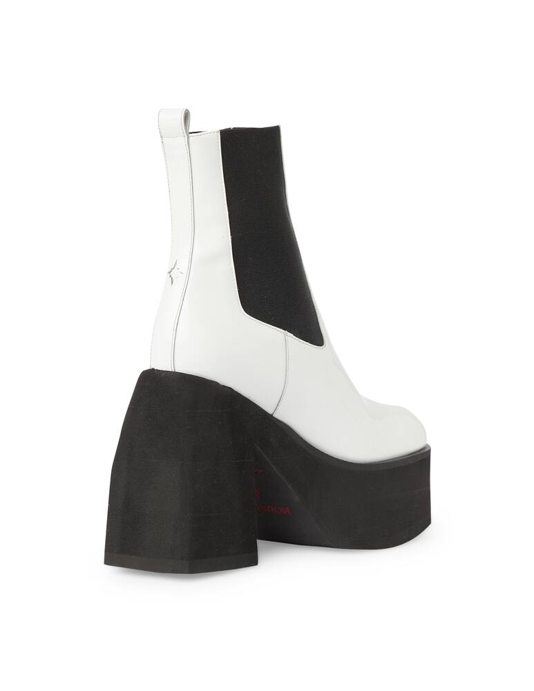 rinascente Nodaleto Stivaletti chelsea platform in vernice Bulla Asuka