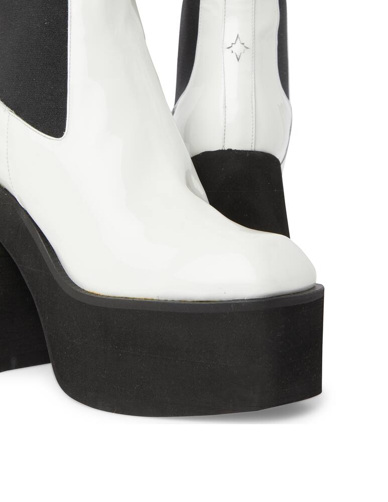 rinascente Nodaleto Stivaletti chelsea platform in vernice Bulla Asuka