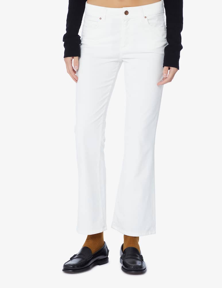 rinascente Cigala's Jeans cropped Bell Bottom - Bianco