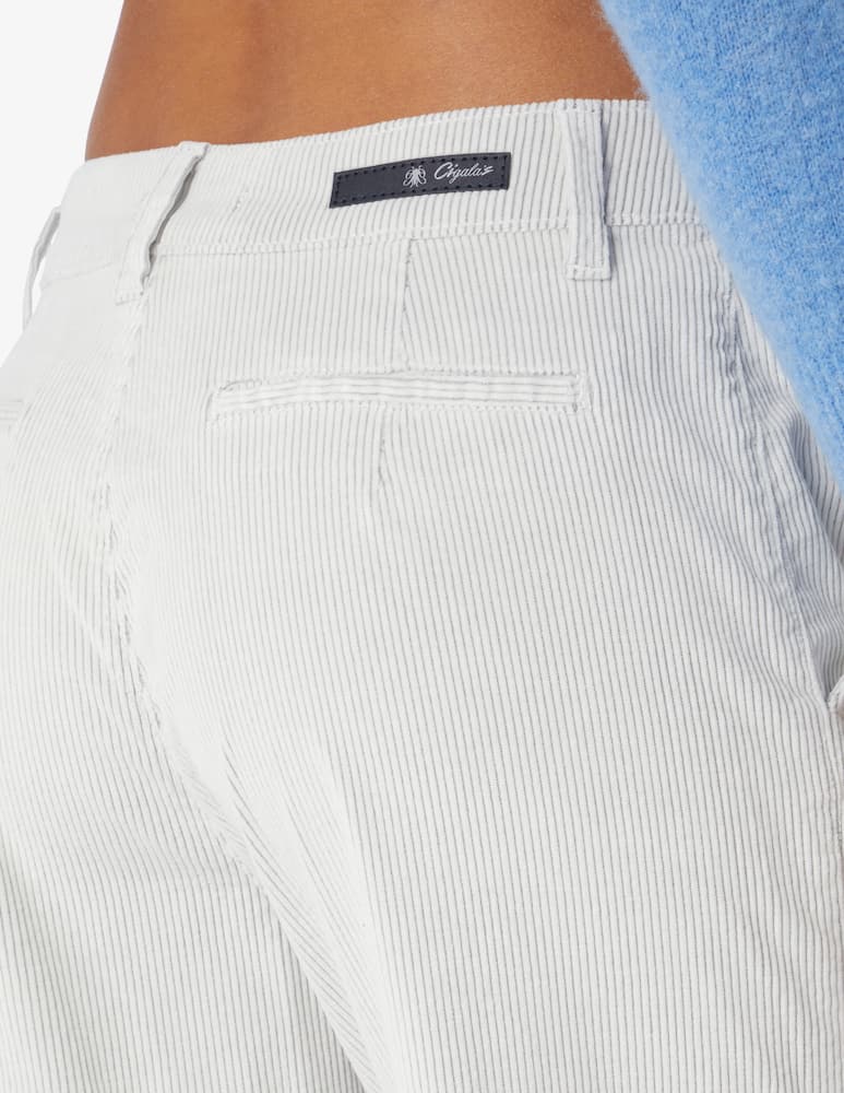 rinascente Cigala's Jeans a gamba larga con frange - Bianco