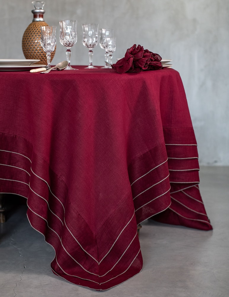 rinascente Borgo delle Tovaglie Tovaglia Sfogliatella 180X270 - Rosso