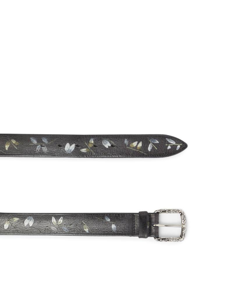 rinascente Orciani Leaf hand-painted leather belt