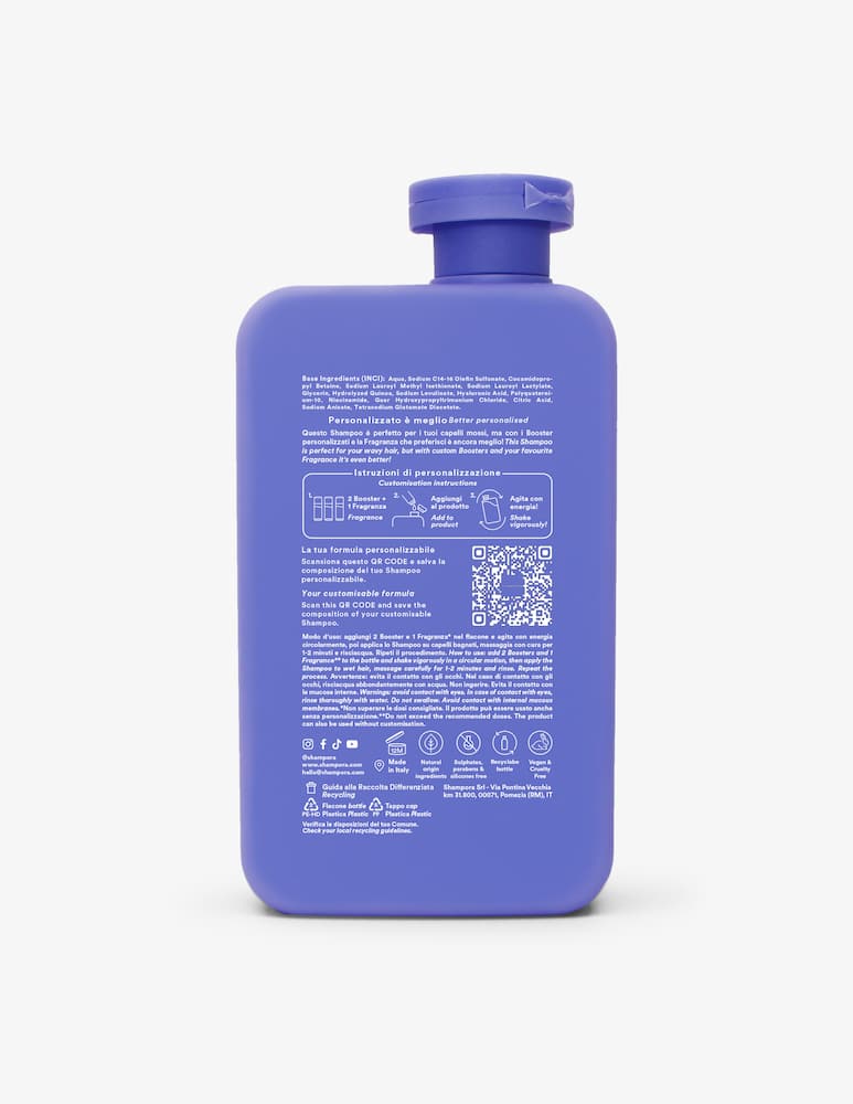 rinascente SHAMPORA Personalisable Shampoo for wavy hair