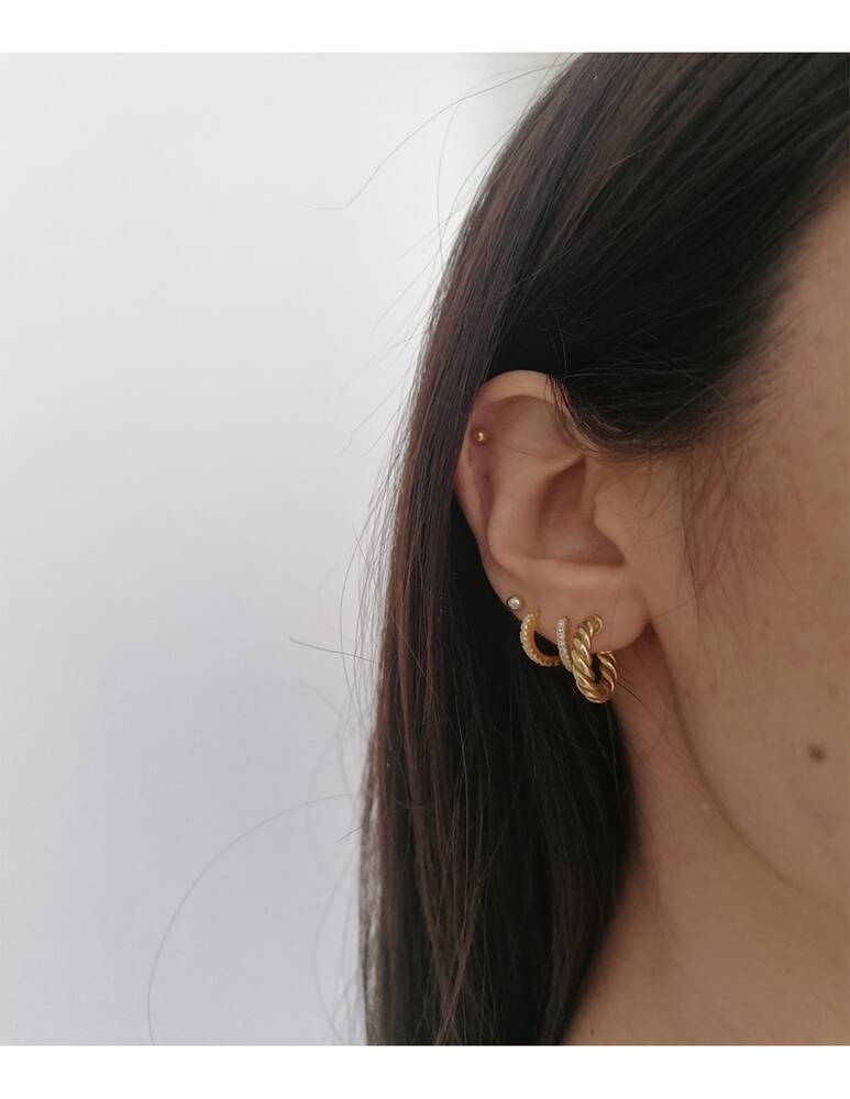 rinascente Noon Milan Spiral hoops mini