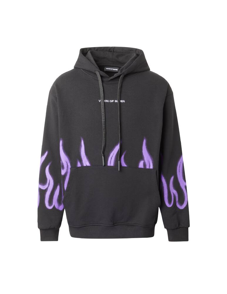 rinascente Vision of Super Hoodie flames - black