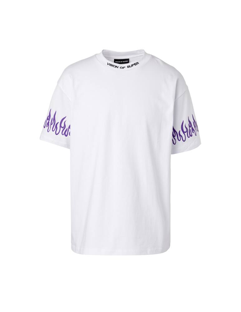 rinascente Vision of Super Maglietta manica corta flames - bianco