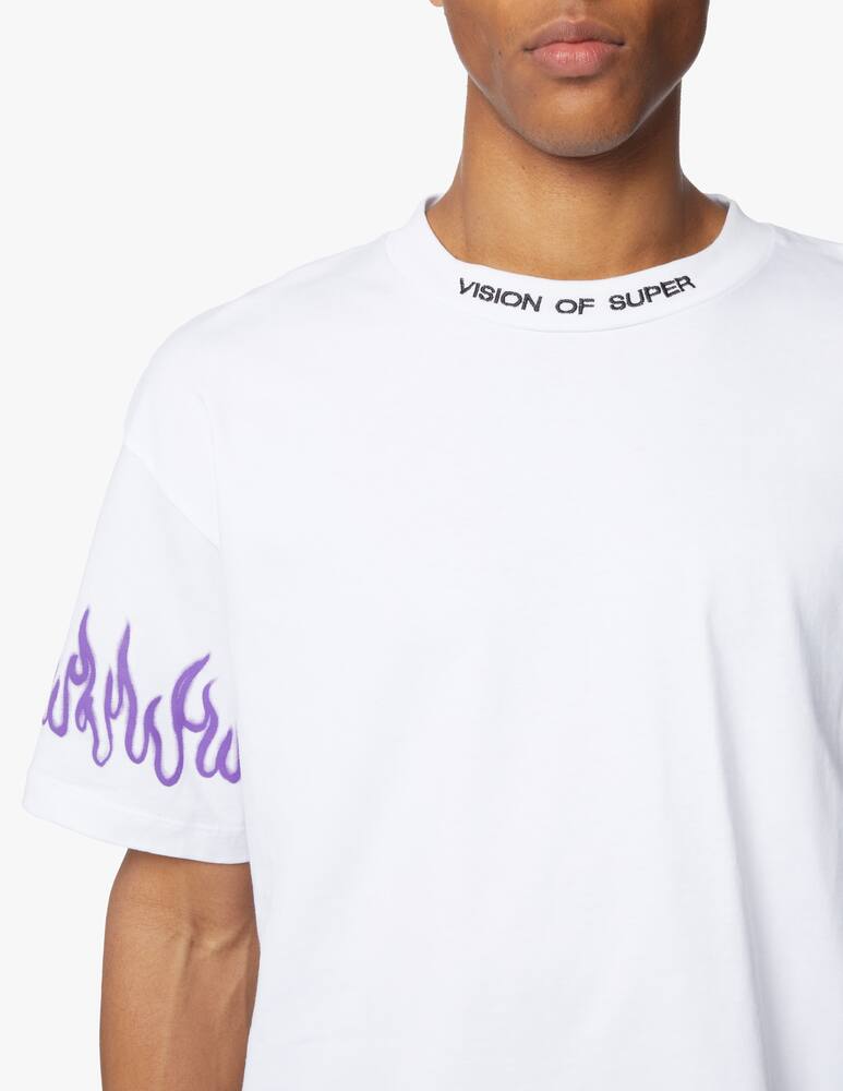 rinascente Vision of Super Maglietta manica corta flames - bianco