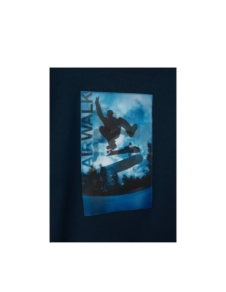 rinascente Il Gufo Felpa con cappuccio e stampa - Blu