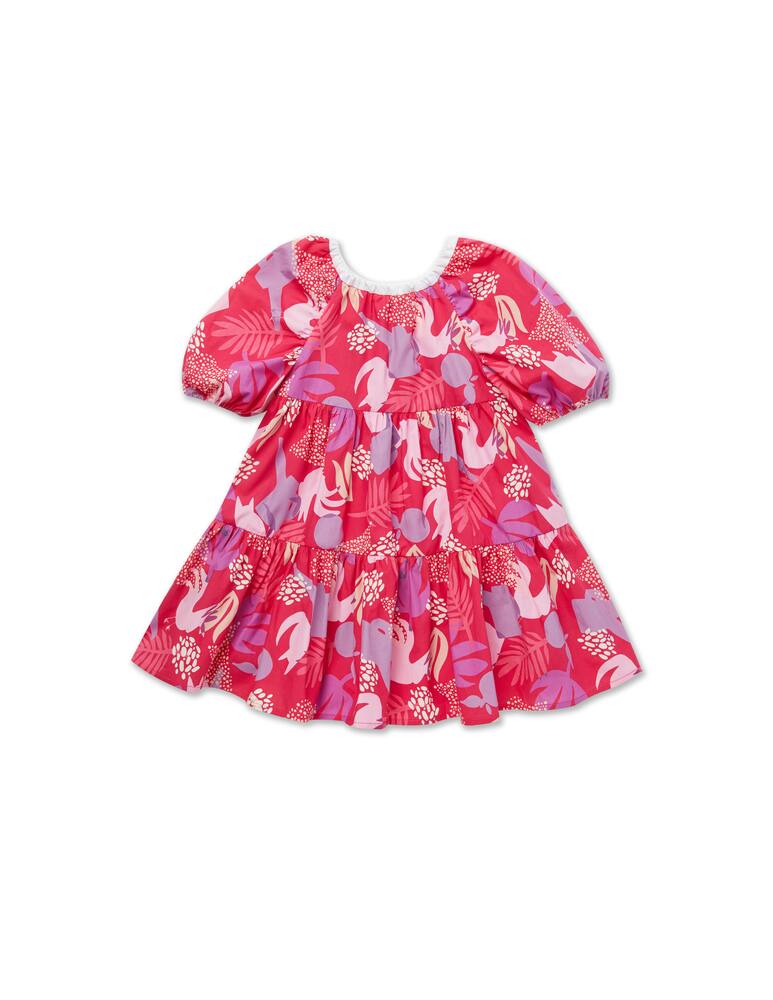 rinascente Il Gufo Vestitino in cotone - Rosso