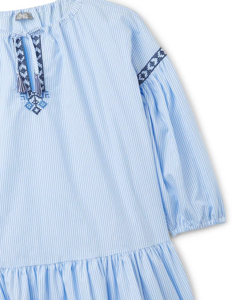 rinascente Il Gufo Vestitino in cotone - Azzurro