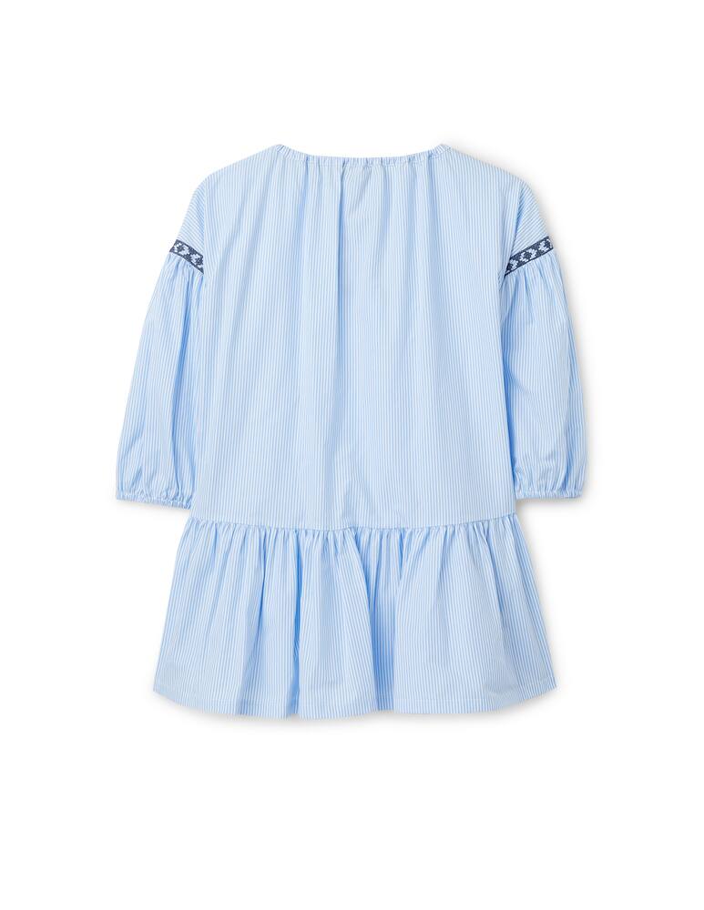 rinascente Il Gufo Vestitino in cotone - Azzurro