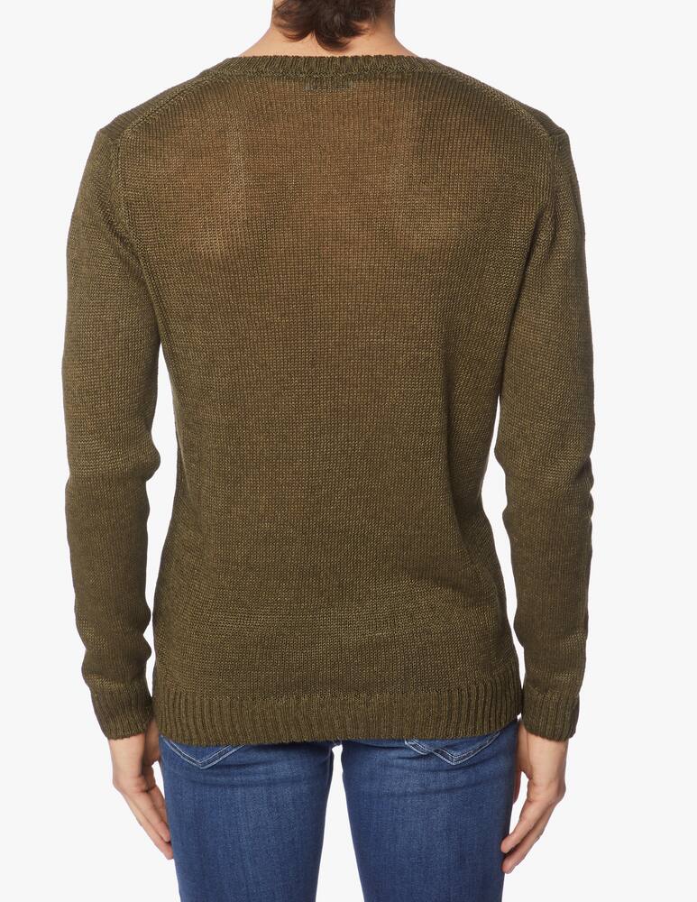 Rinascente Collection Crewneck linen jumper - picture 3