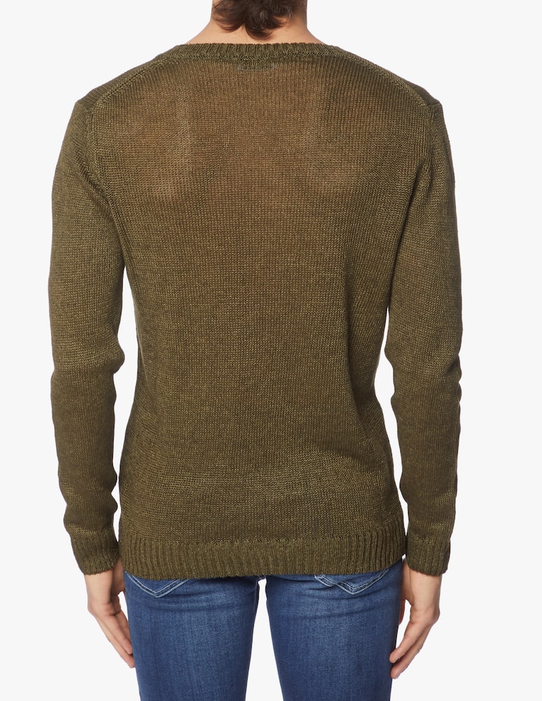 rinascente Rinascente Collection Maglia girocollo rasato in lino