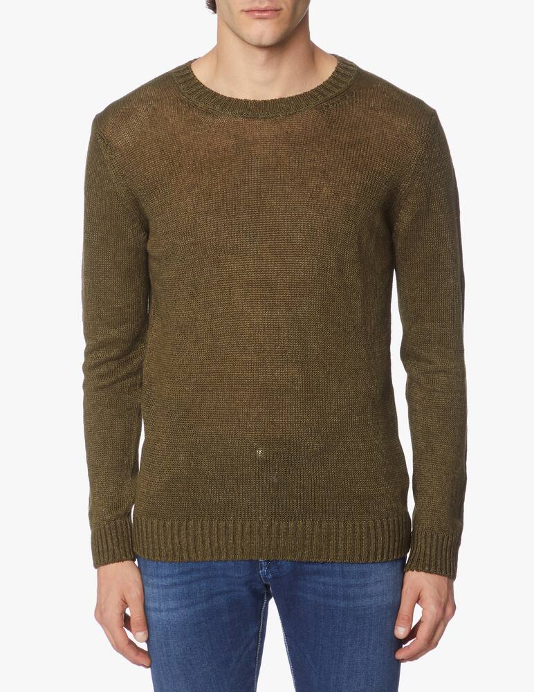 Rinascente Collection Crewneck linen jumper - picture 1