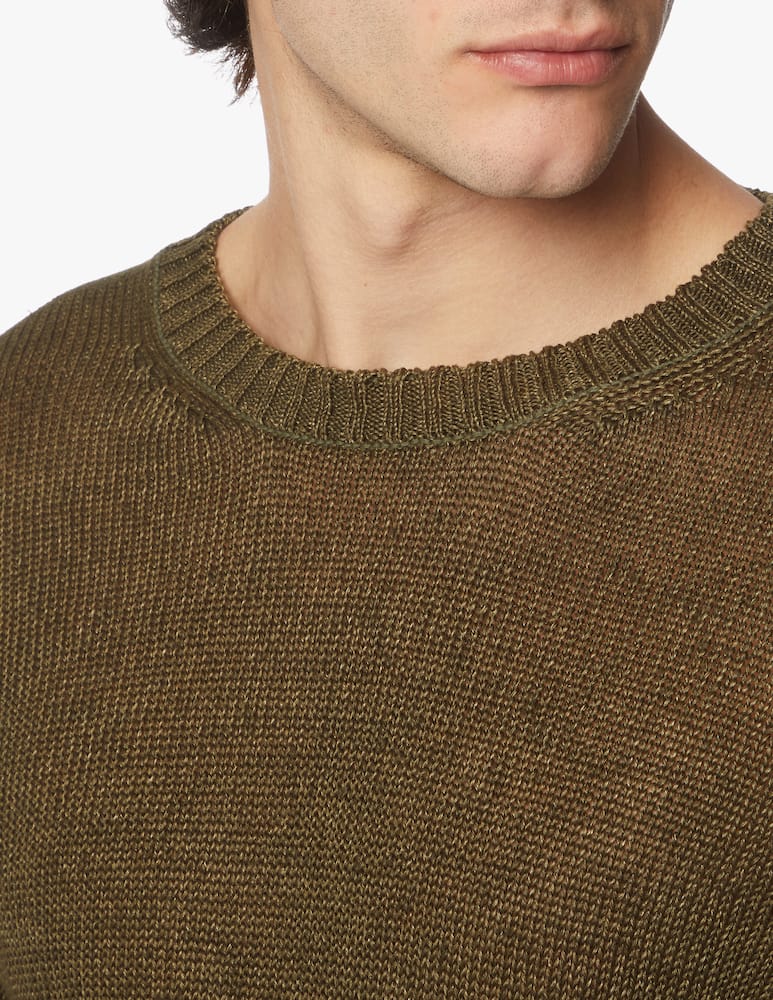 rinascente Rinascente Collection Maglia girocollo rasato in lino