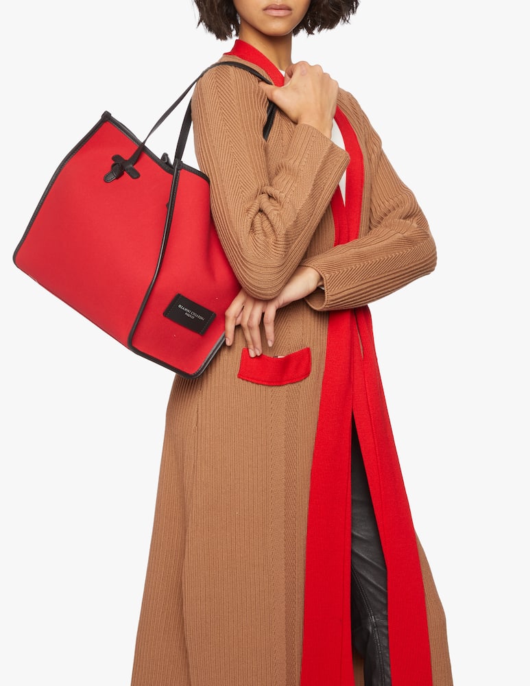 rinascente Gianni Chiarini Firenze Marcella Canvas tote bag