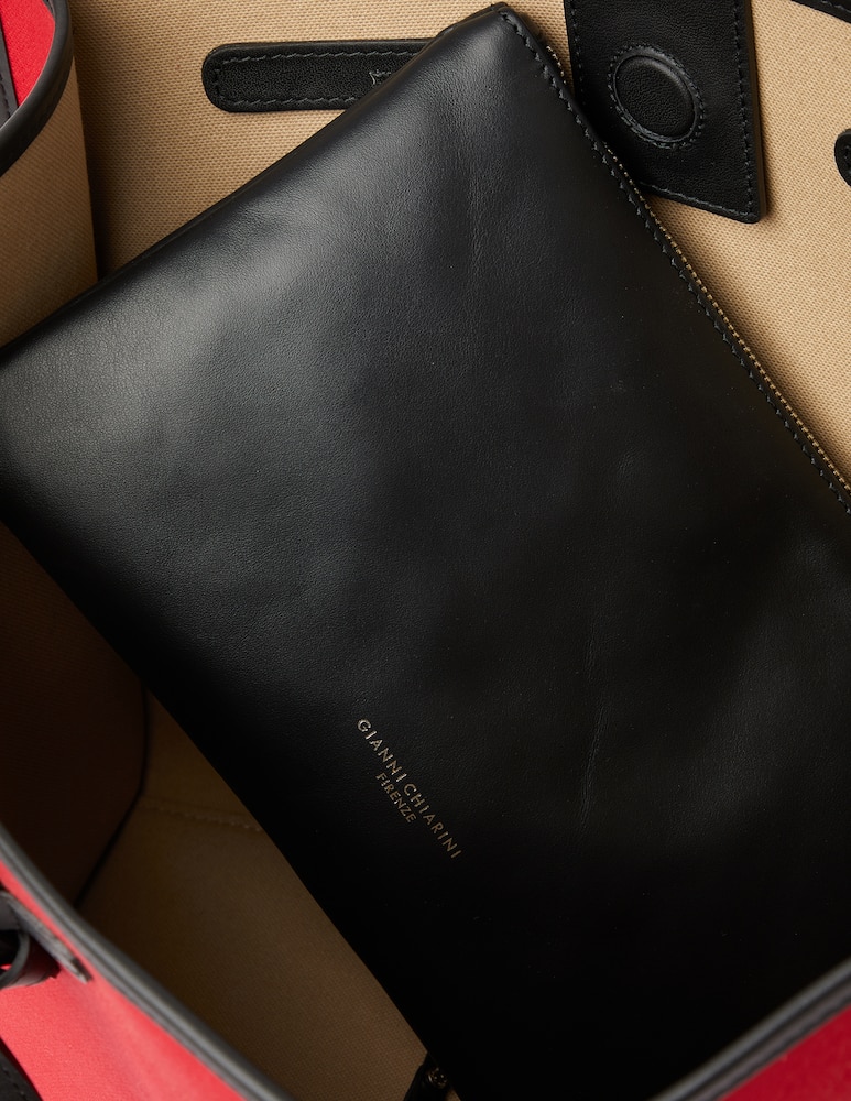 rinascente Gianni Chiarini Firenze Marcella Canvas tote bag