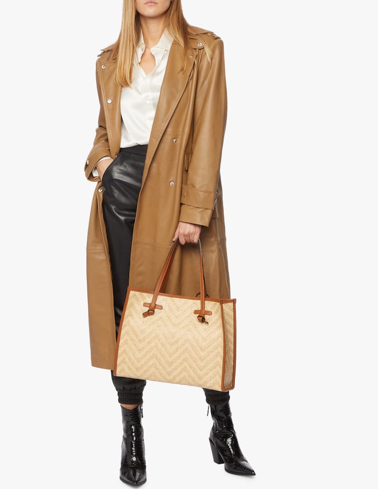 rinascente Gianni Chiarini Firenze Marcella Chevronne tote bag