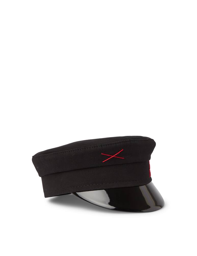 rinascente Ruslan Baginskiy Cotton baker boy flat cap - black