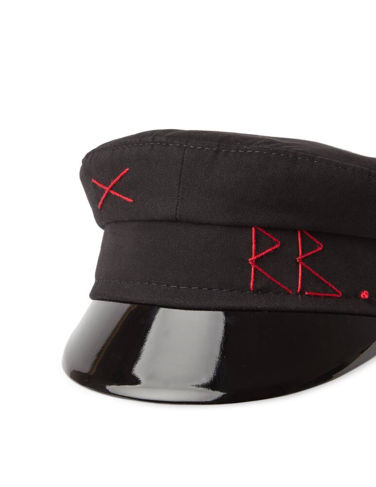 rinascente Ruslan Baginskiy Cotton baker boy flat cap - black